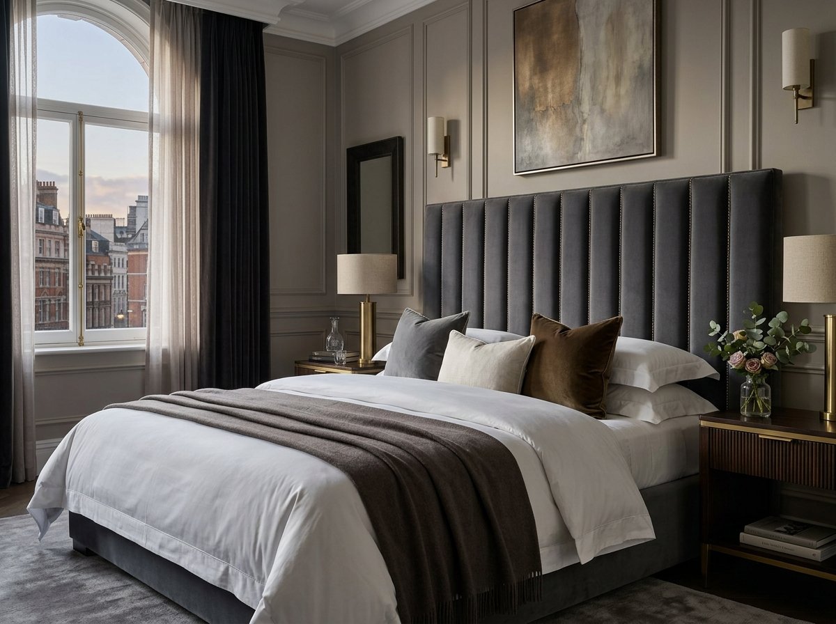 Custom Upholstered Bed Headboard Design