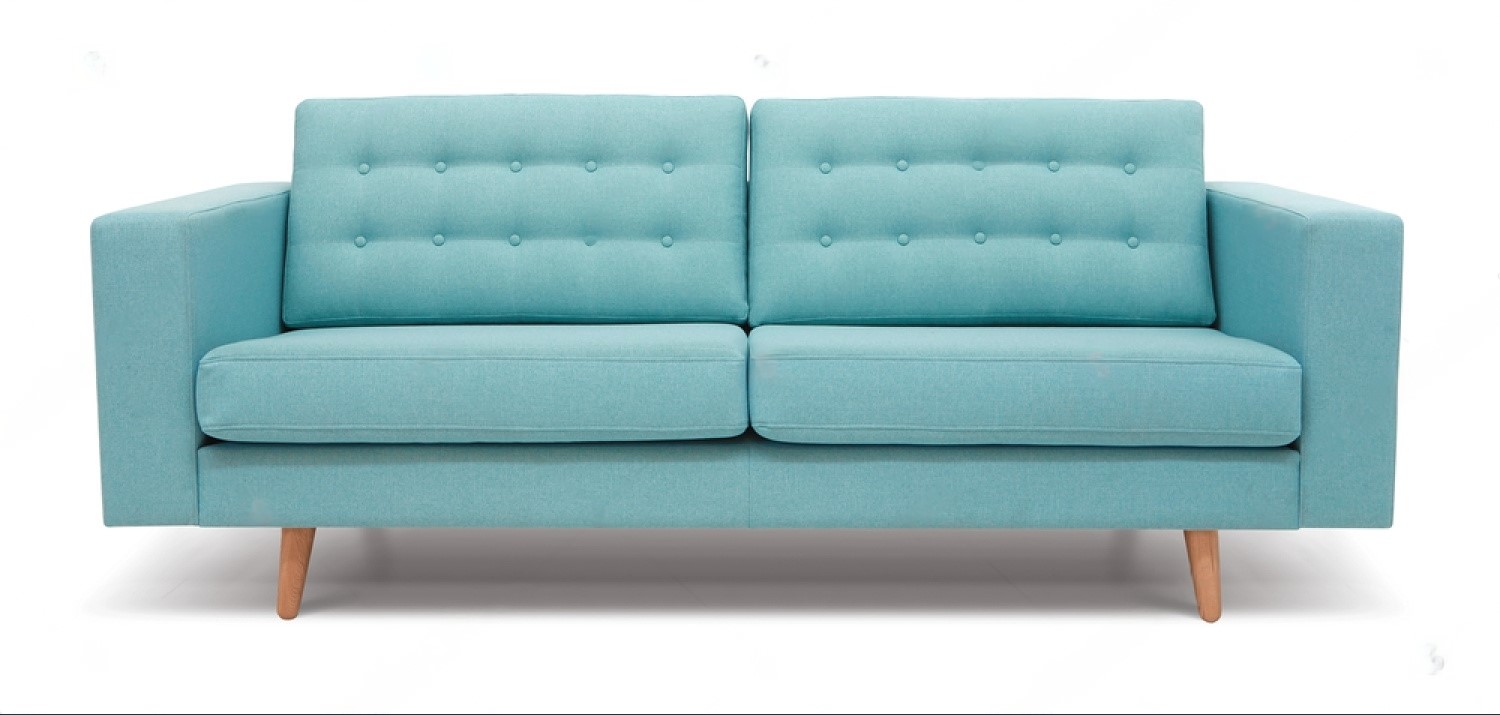 Haden 3 Seater Blue Sofa By Sofa Tech